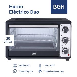 Horno Eléctrico BGH BHE30M23N 30 Litros Negro