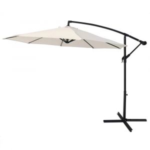 Sombrilla Banana OUTDOORS PROFESSIONAL U3000 Jardín 300cm Blanco Crema