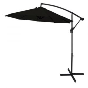 Sombrilla Banana OUTDOORS PROFESSIONAL U3000 Jardín 300cm Negro